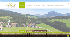 Desktop Screenshot of landhotel-alphorn.de