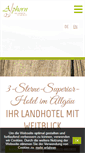 Mobile Screenshot of landhotel-alphorn.de